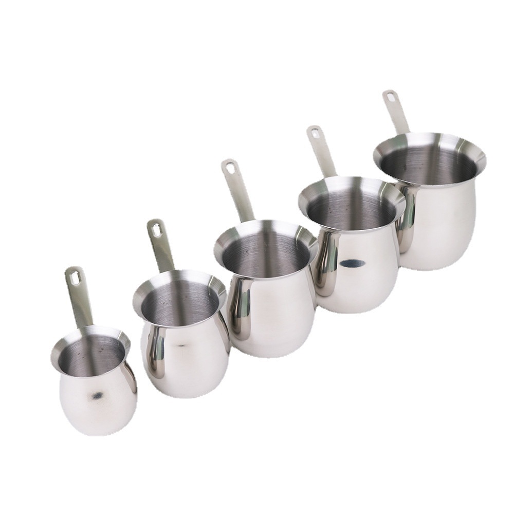 大容量不锈钢咖啡杯 涨型单柄奶杯 牛奶杯加深加厚无磁拉花杯煮奶