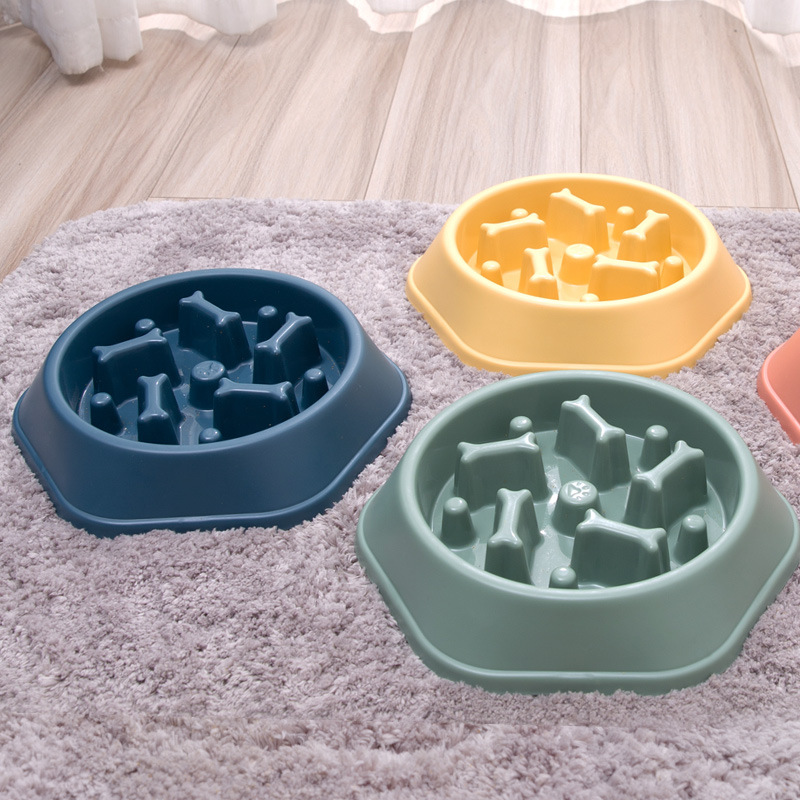 Dog Bowl Anti-Choke Slow Feeding Bowl Small and Medium Dogs Dog Feeder Pots Cat Food Holder Dog Food Anti-Tumble Pet Supplies