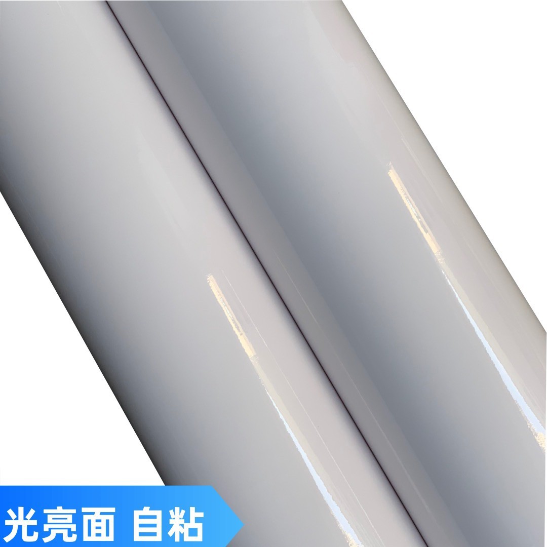 加厚白色光亮面自粘墙纸壁纸橱柜翻新贴纸装饰贴膜波音软片