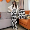 2022 new pattern summer Easy pajamas Mickey printing Soft Borneol leisure time suit lady Short sleeved Home Furnishings