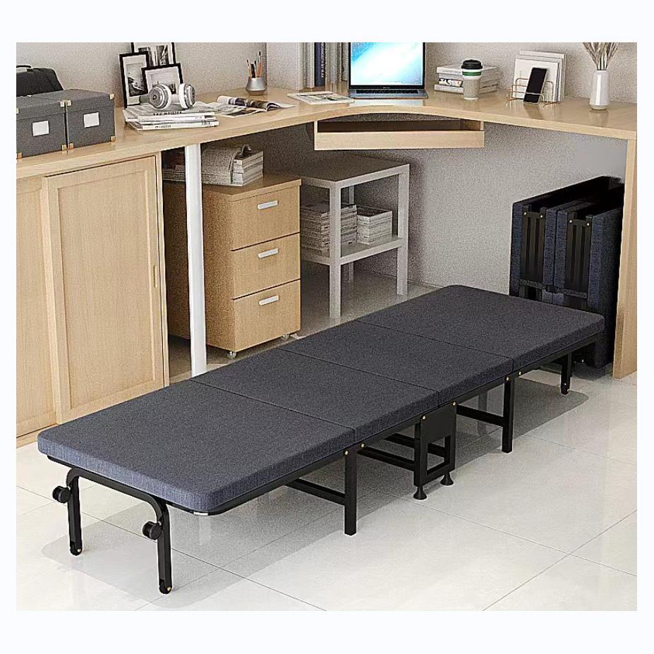 简易折叠床午休床四折办公室单人床午睡床陪护床免安装工厂直销
