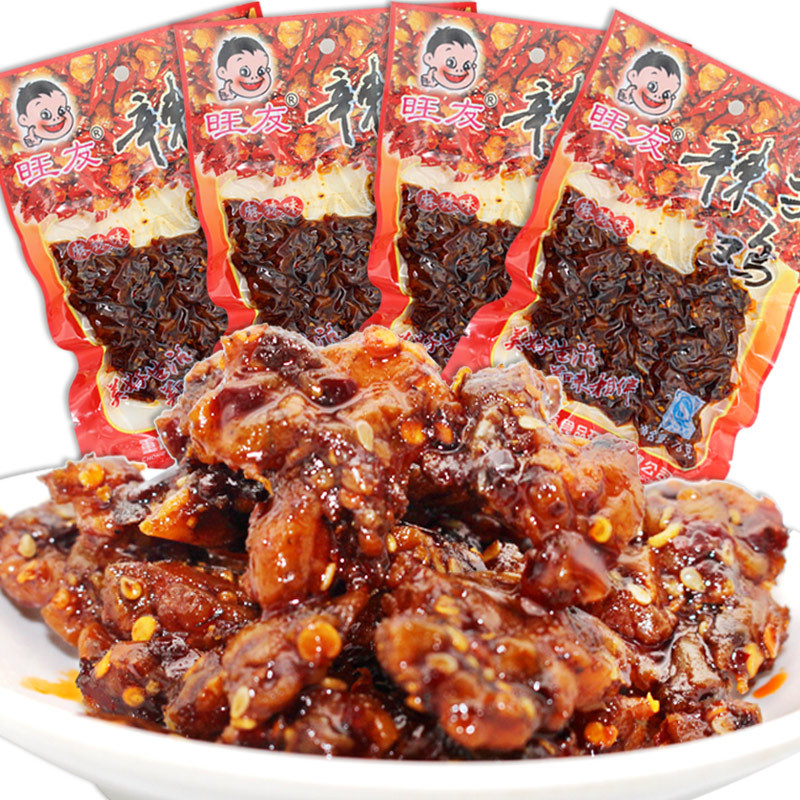 旺友辣子鸡零食70g麻辣鸡丁好吃的辣味零食小包装宫爆鸡丁