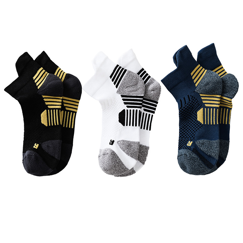 MKS Summer Professional Sports Socks Men's Thick Towel Bottom Running Socks Badminton Socks Sports Boat Socks Wholesale