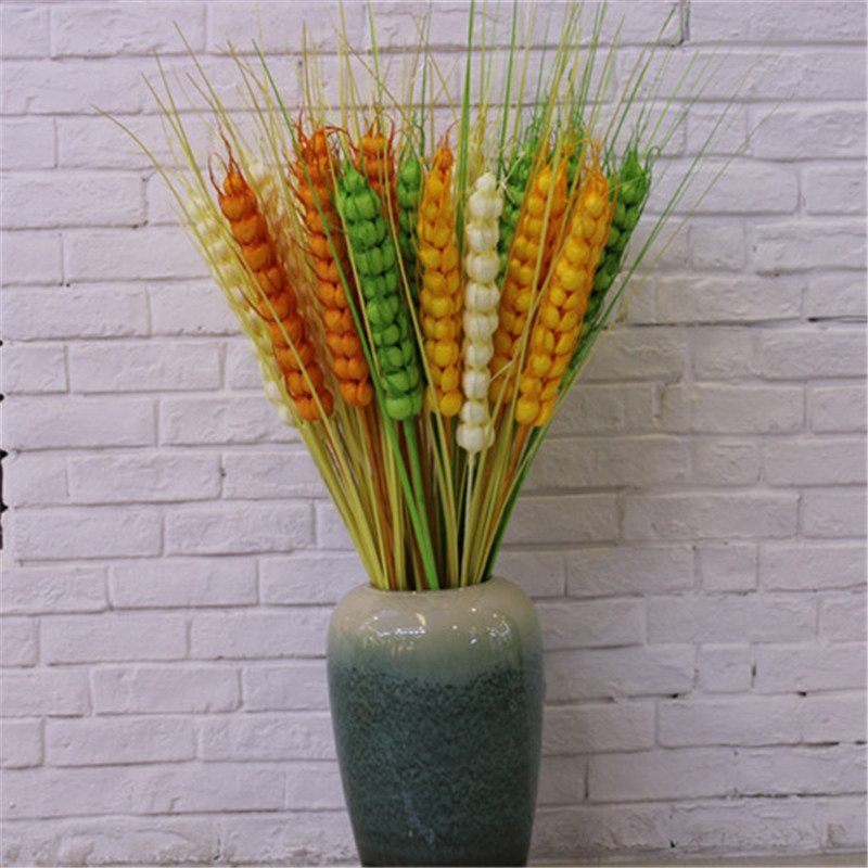 仿真单支大麦穗开业庆典花篮手捧花橱窗装饰假花麦子拍照婚庆道具