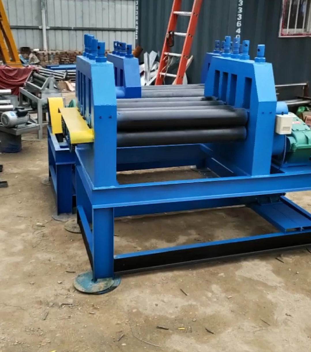 小型压平机 5轴电动压平机 铁板校平机 不锈钢版 铝板压平机