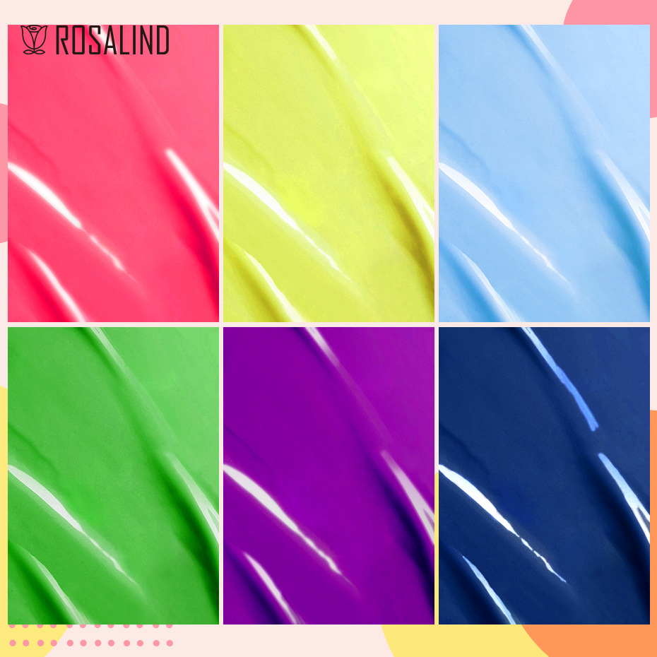 rosalind跨境美甲夜光荧光胶 15ml大容量夜光指甲胶甲油胶批发