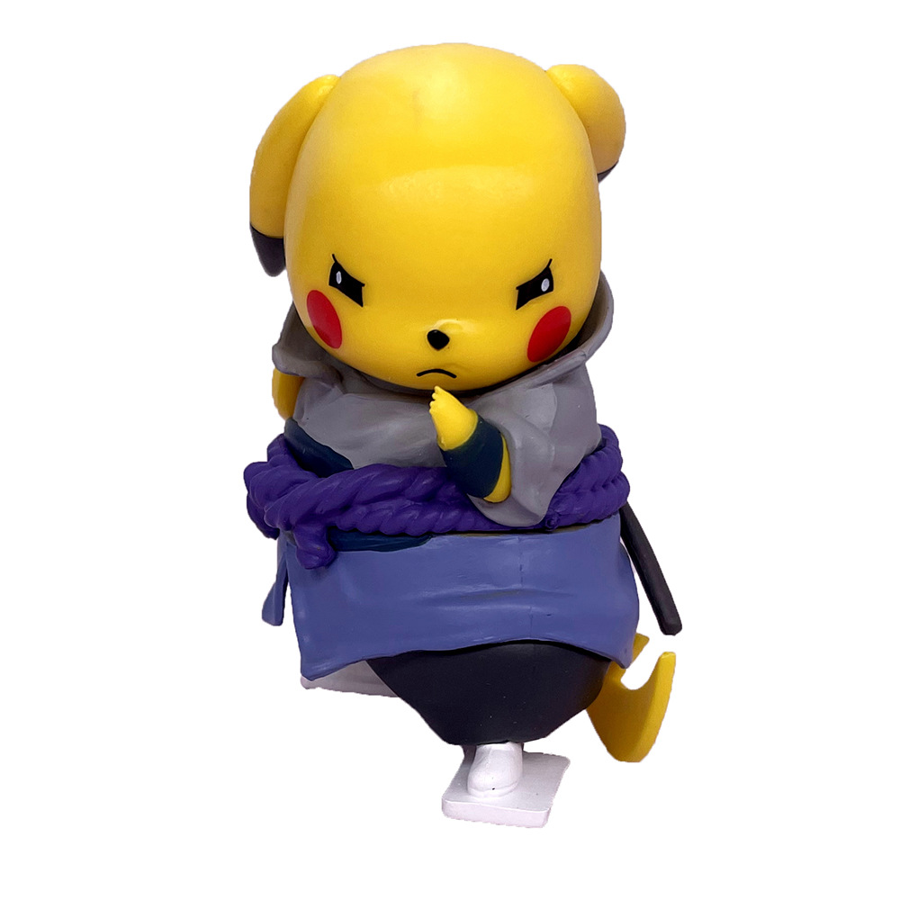 跨境专供口袋妖怪皮卡丘cos火影忍者佐助手办 车载摆件 儿童玩具