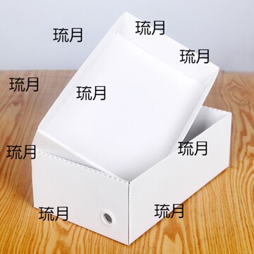现货鞋盒批发黑色白色天地盖纸盒折叠收纳盒牛皮纸瓦楞快递包装盒
