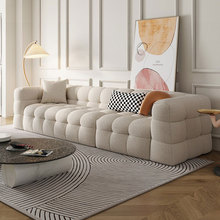 奶油风棉花糖沙发家用客厅小户型意式极简直排布艺沙发现代简约