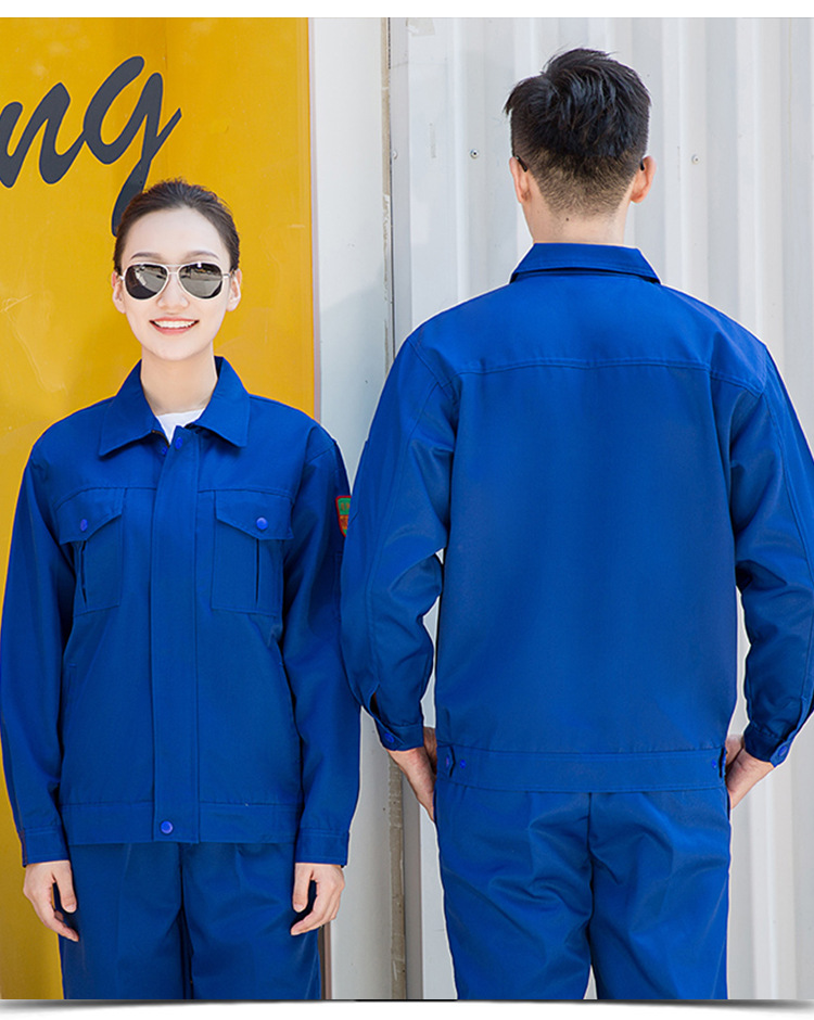 新款防静电防酸碱工作服春秋季长袖套装防护服耐酸腐蚀劳保服批发