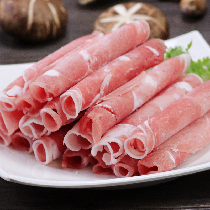 大牧汗精制羊肉片320g 内蒙古新鲜生肉片涮火锅食材 冷冻肥羊卷