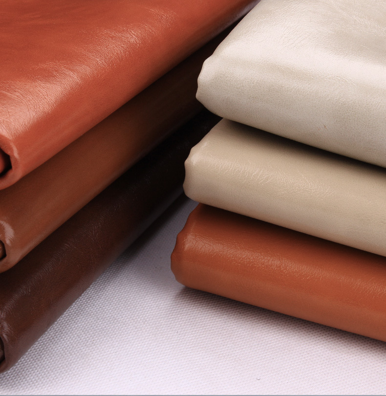 现货仿棉绒底油蜡皮pvc皮革面料沙发座椅软包皮料0.9厚人造革批发