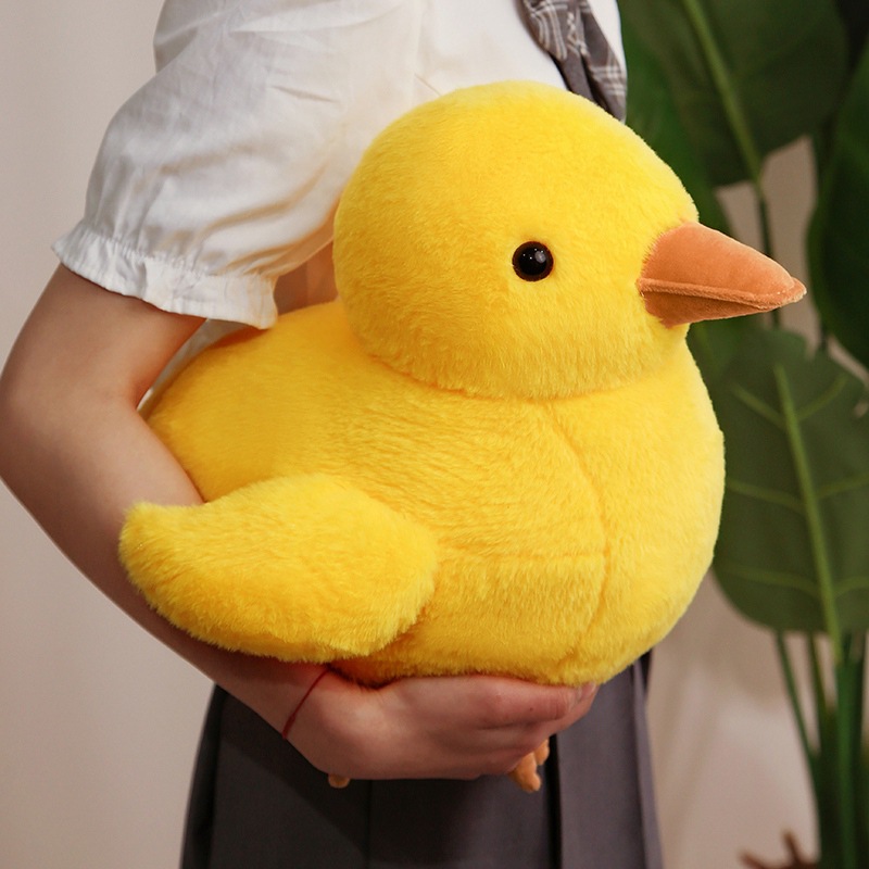 新款可爱小黄鸭公仔胖嘟嘟大白鸭子宝毛绒玩偶送儿童生日礼物女生-阿