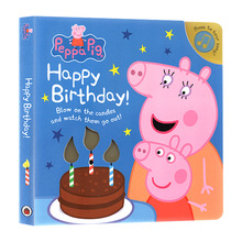 小猪佩 奇生日快乐发声书英文原版绘本Peppa p-ig Happy Birthday