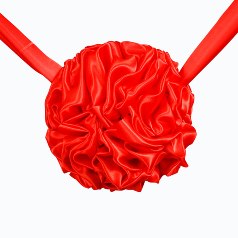 开业剪彩大红花球揭幕揭牌剪彩庆典用绸缎红布绣球剪刀托盘托盘布