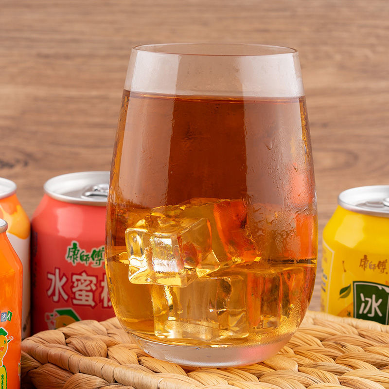 康师傅冰红茶*罐酸梅汤水蜜桃芒果小酪柚子茶罐装饮料