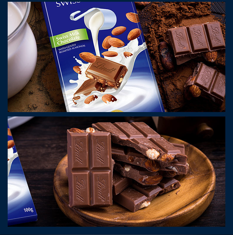 lindt瑞士莲特醇排装可可纯黑cocoa巧克力90�%可可浓度黑巧克力
