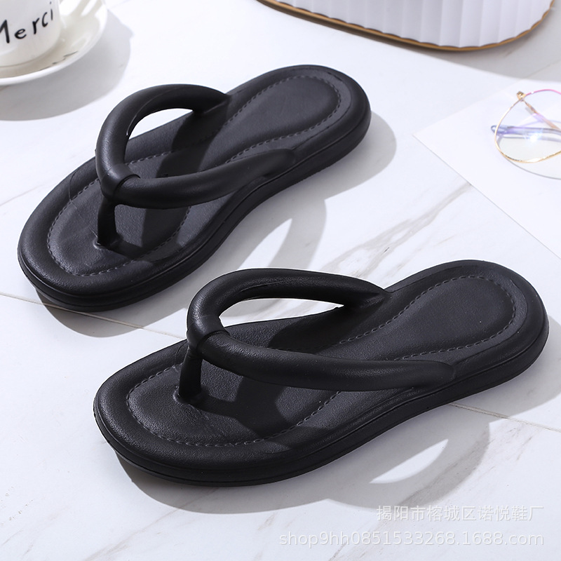 Eva Slippers Women's Spot Factory Direct Sales Summer Outdoor Fashion Home Non-Slip Bow Beach Shoes Flip Flops