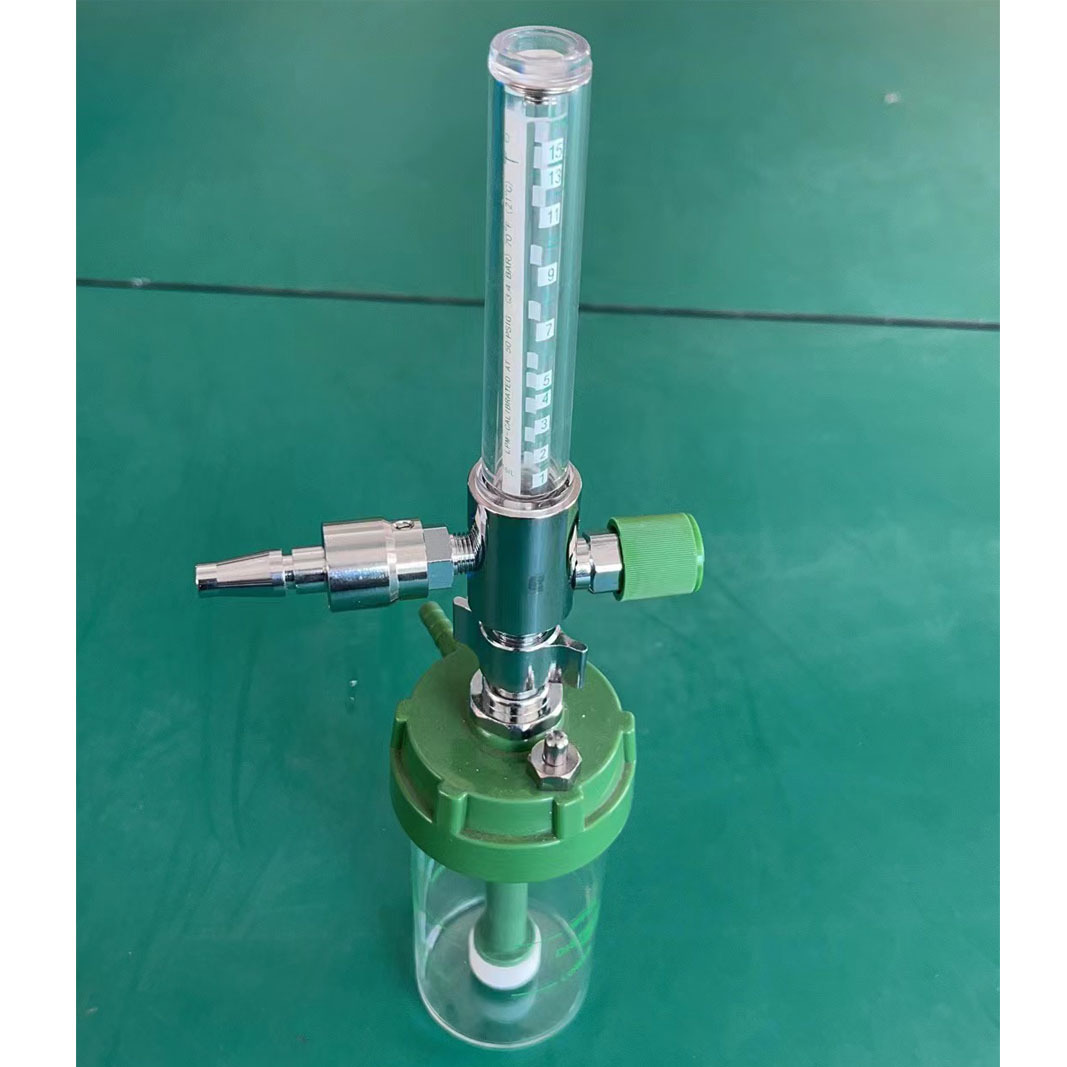 中心供氧雾化湿化瓶两用流量计吸入器氧气减压表插墙式氧吸英标