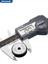SHAHE电子数显游标卡尺0-150防水数显卡尺USB高精度量具测量