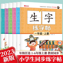 1-6年级上下册生字练字帖小学生语文教材同步汉字描红楷书临摹本