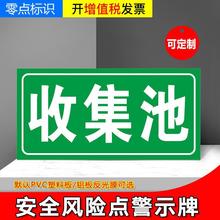 污水检测井收集池废气排放口井采样化粪池消泥浆风险点警示牌