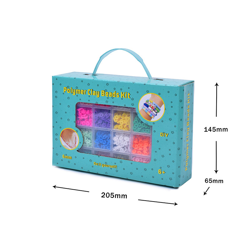 Cross-Border Children's DIY Ornament Material Package Set DIY Soft Pottery Handmade Bracelet Necklace Set Box