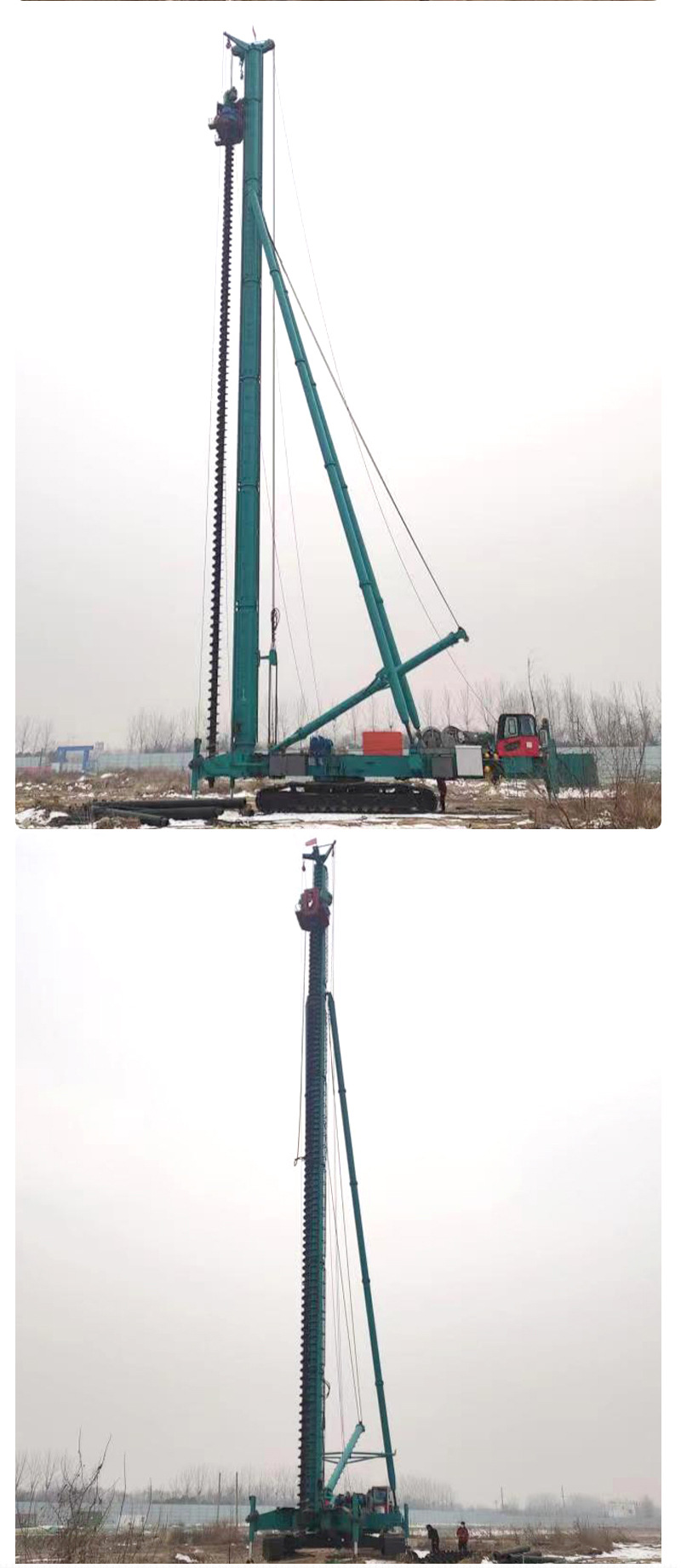 楼房建筑地基打桩机 360度小型履带打桩机 气动光伏式打桩机出售