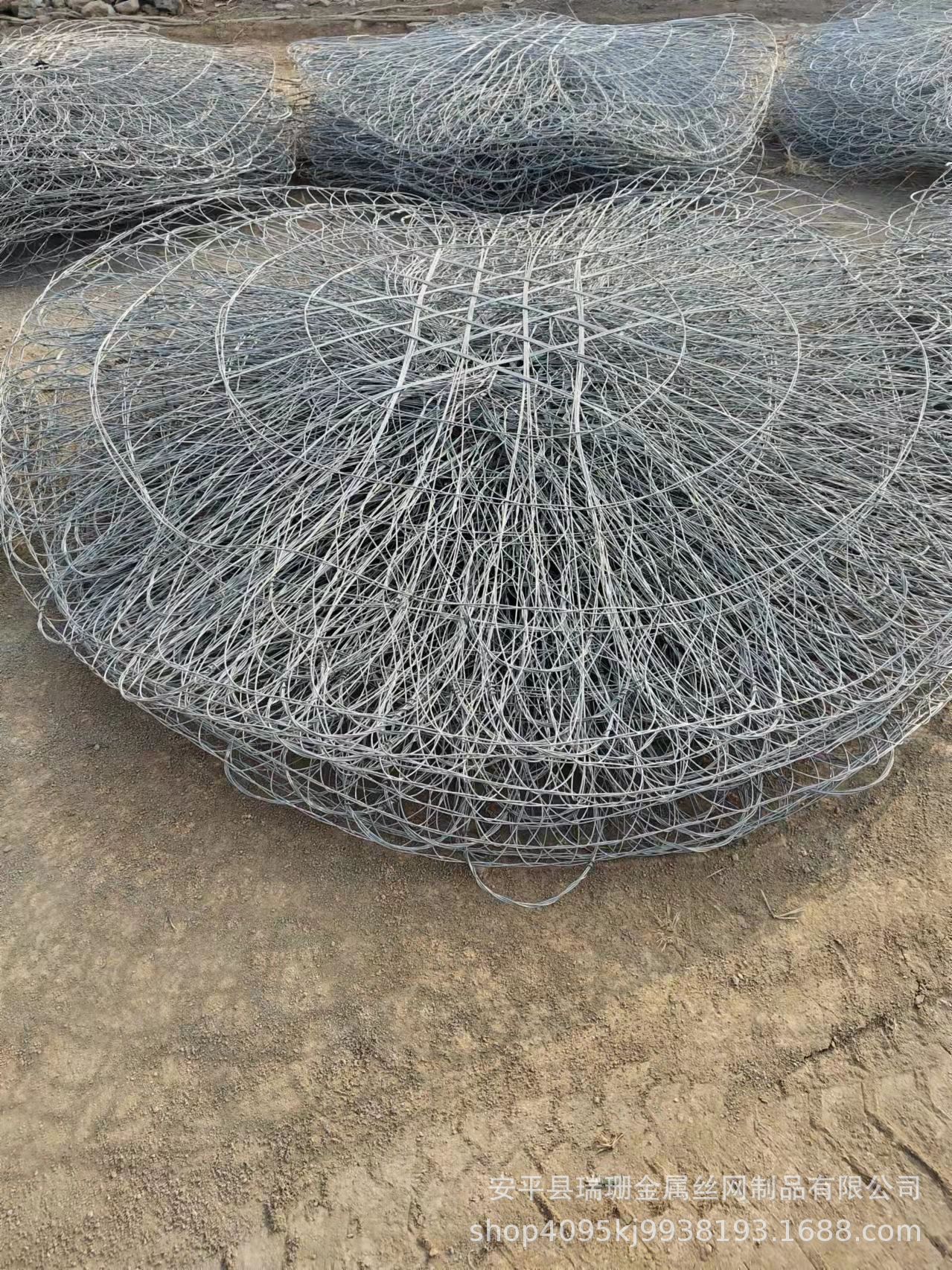 实体合金石笼网兜防汛物资不锈钢抛石网袋应急填海钢丝石笼网兜