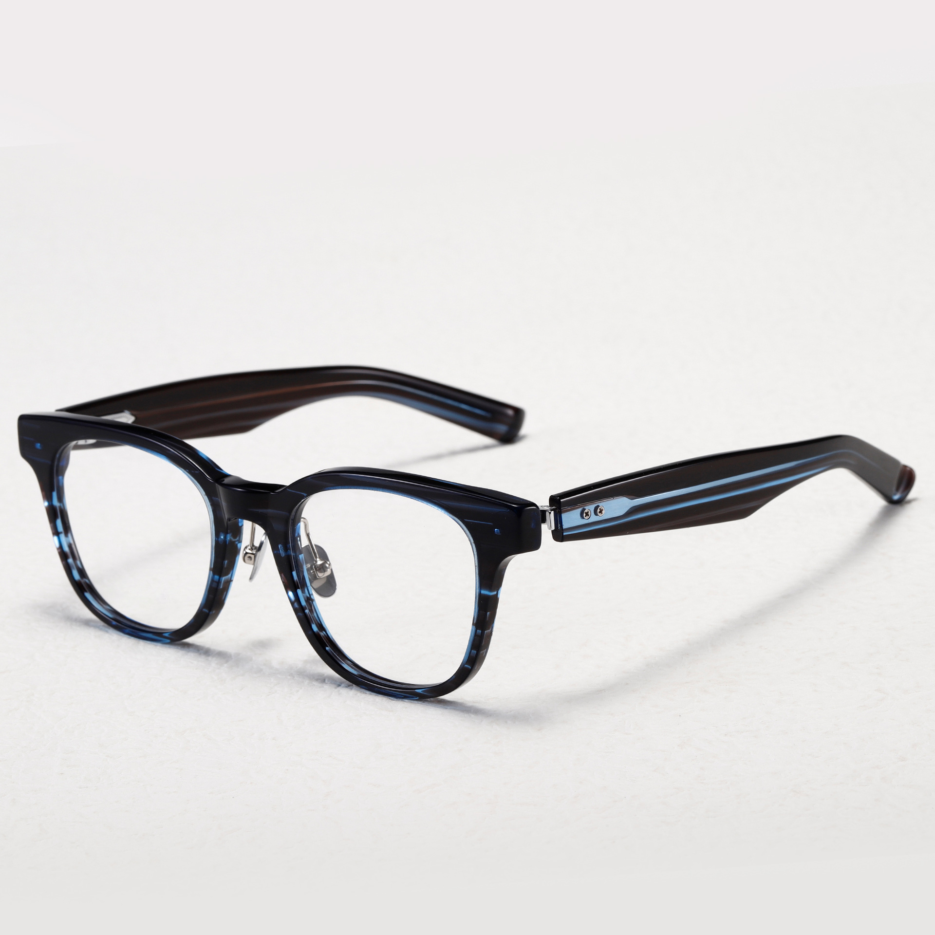 新款999.9同款NP152反弹弓时尚眼镜框不夹脸板材眼镜架纯钛眼镜框