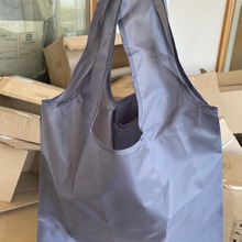 日单尾货纯色大号超市购物袋环保袋便携可折叠手提袋尼龙旅行包