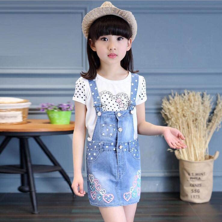 女童牛仔背带裙童装夏季2022新款儿童吊带裙小女孩连衣裙中大童潮