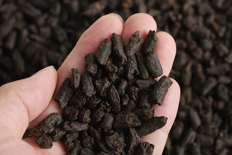 批发云南普洱茶 熟茶 勐海 超浓糯香茶化石2号 碎银子 早春茶