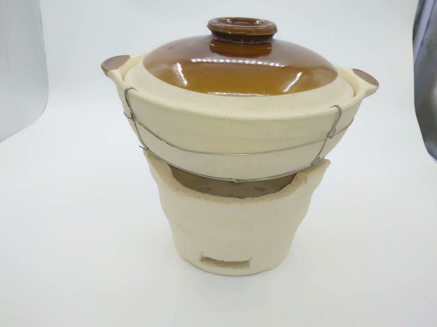 批发外卖土砂锅铁丝打边炉鱼头炖锅煲汤煲仔饭无釉商用燃气木炭烧