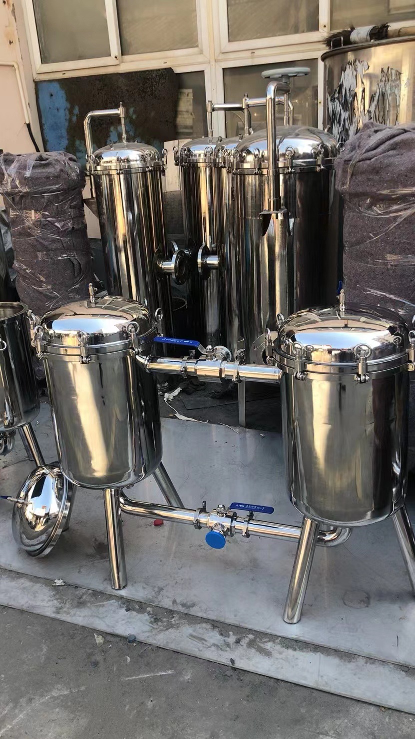 直销卫生级304不锈钢双联过滤器 白酒 食用油 果汁蜂蜜双联过滤器