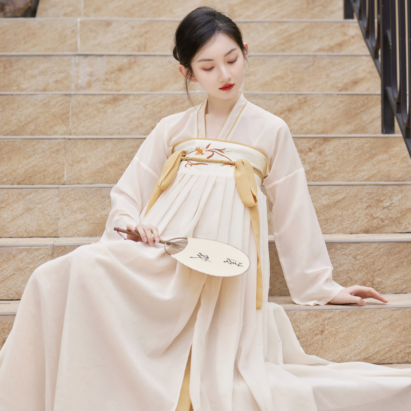 2023春季抹胸裙 改良轻汉服仙气古风齐胸襦裙连衣裙