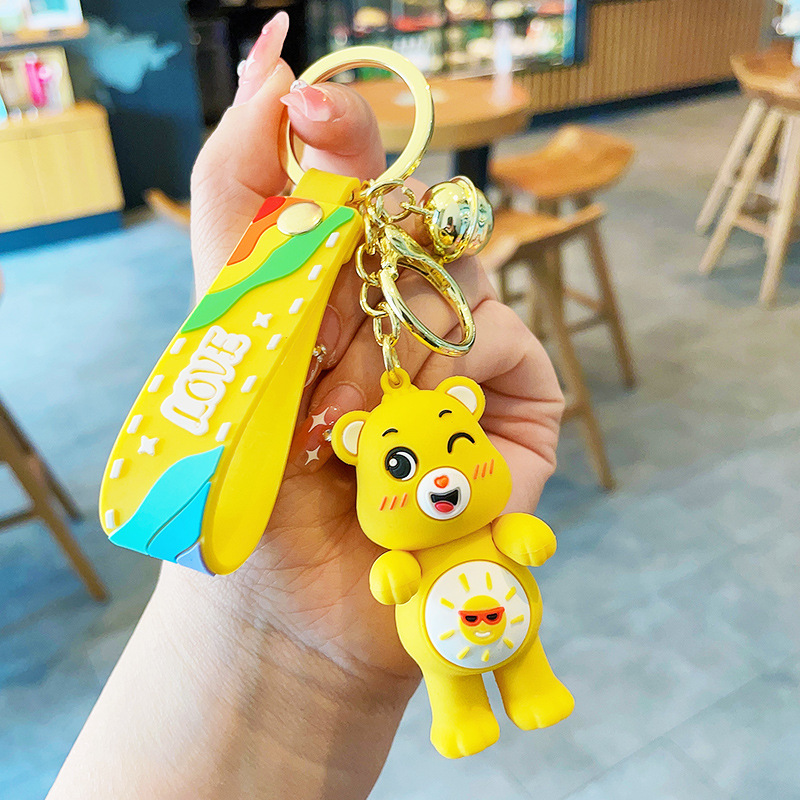 Love Bear Keychain Female Cute Trendy Exquisite Doll Key Chain Bag Pendant Couple Ornaments Gift Wholesale