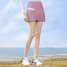 高尔夫女装套装春季长袖T恤短裙高尔夫球衣服女户外运动服半裙