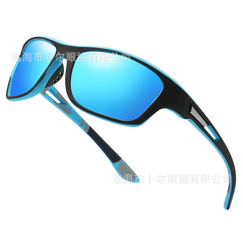 新款跨境防尘镜户外骑行运动钓鱼男士偏光墨镜彩膜太阳镜开车眼镜