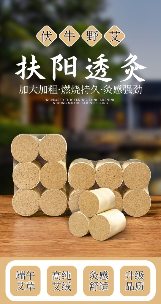 扶阳重灸透灸仪透骨灸艾灸柱6只装10:1艾条艾灸4cm艾柱艾段批发