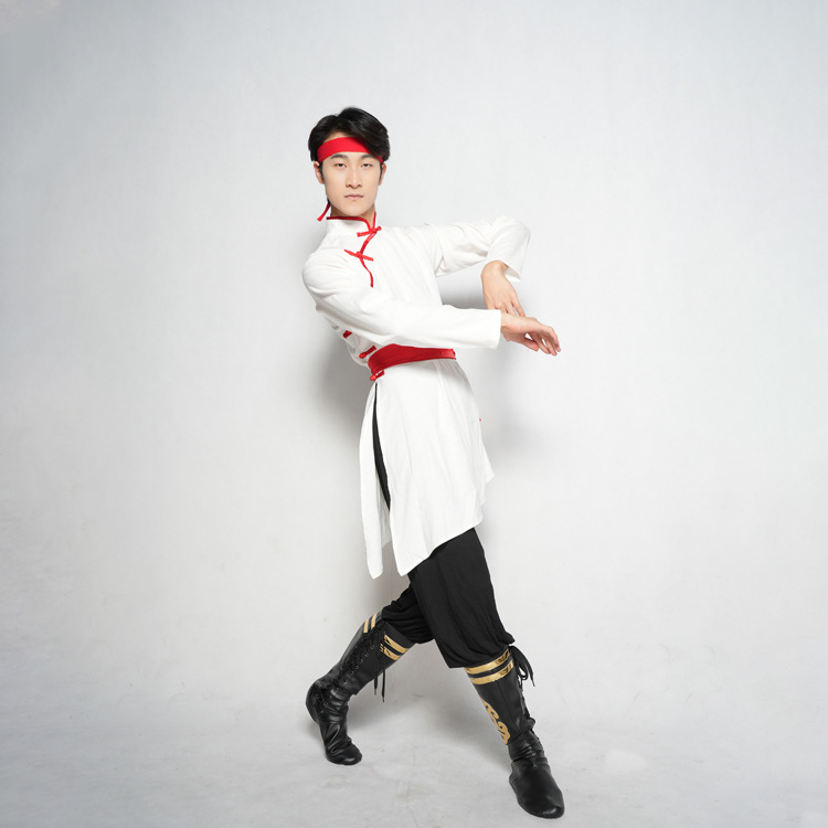 蒙古舞蹈服演出服少数民族服装舞台表演蒙族男士套装成人练习艺考