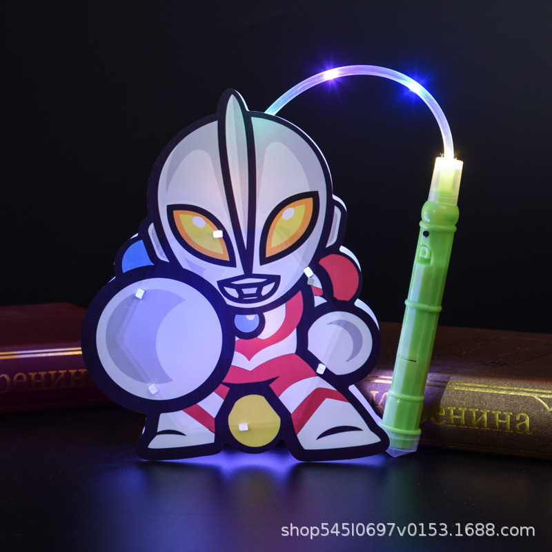 Ultraman Lantern New Portable Luminous Cartoon Festive Lantern Boy Handmade Mid-Autumn Festival GD Stall Toys Hot Sale