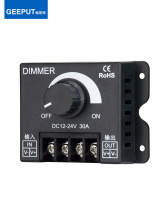 台灯调光开关人工调光器控制DIMMER旋钮无极开关DC-24V30A直流usb