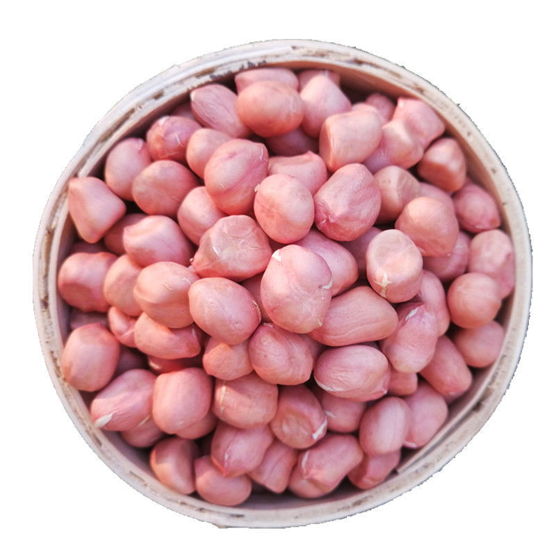 粉红皮生花生米 农家自种晒干花生 散装粉红果生花生薄皮花生