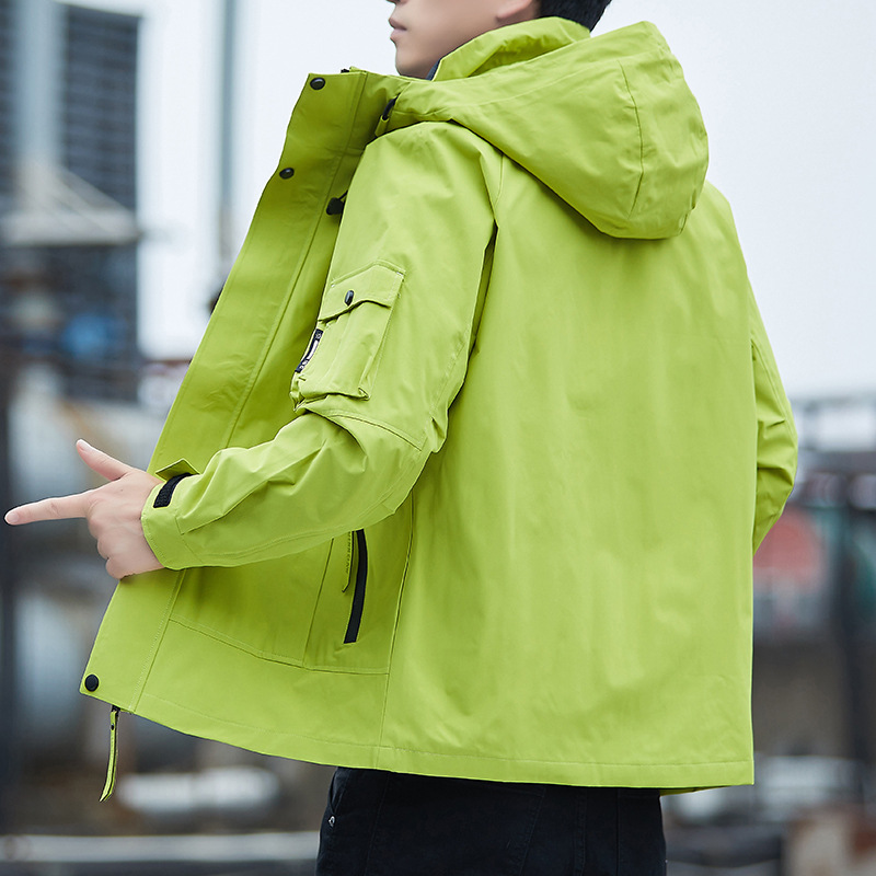 山系户外防风防水冲锋衣男外套女春季新款潮牌登山服休闲夹克男装