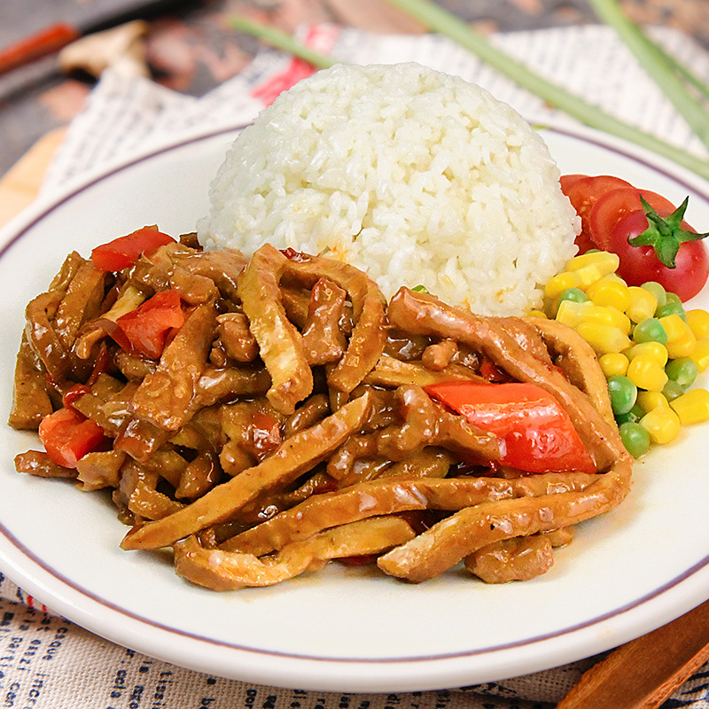 香干肉丝 料理包盖浇饭 快餐食品速食包 方便菜半成品预制菜肴包