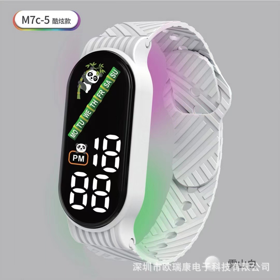 New LED Electronic Bracelet & Watch M7c-5 Internet Celebrity Children Student Sports Ins Factory in Stock Wholesale