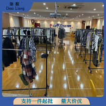 服装店展示架落地式加厚水管龙门架男女装店货架带轮可移动挂衣架