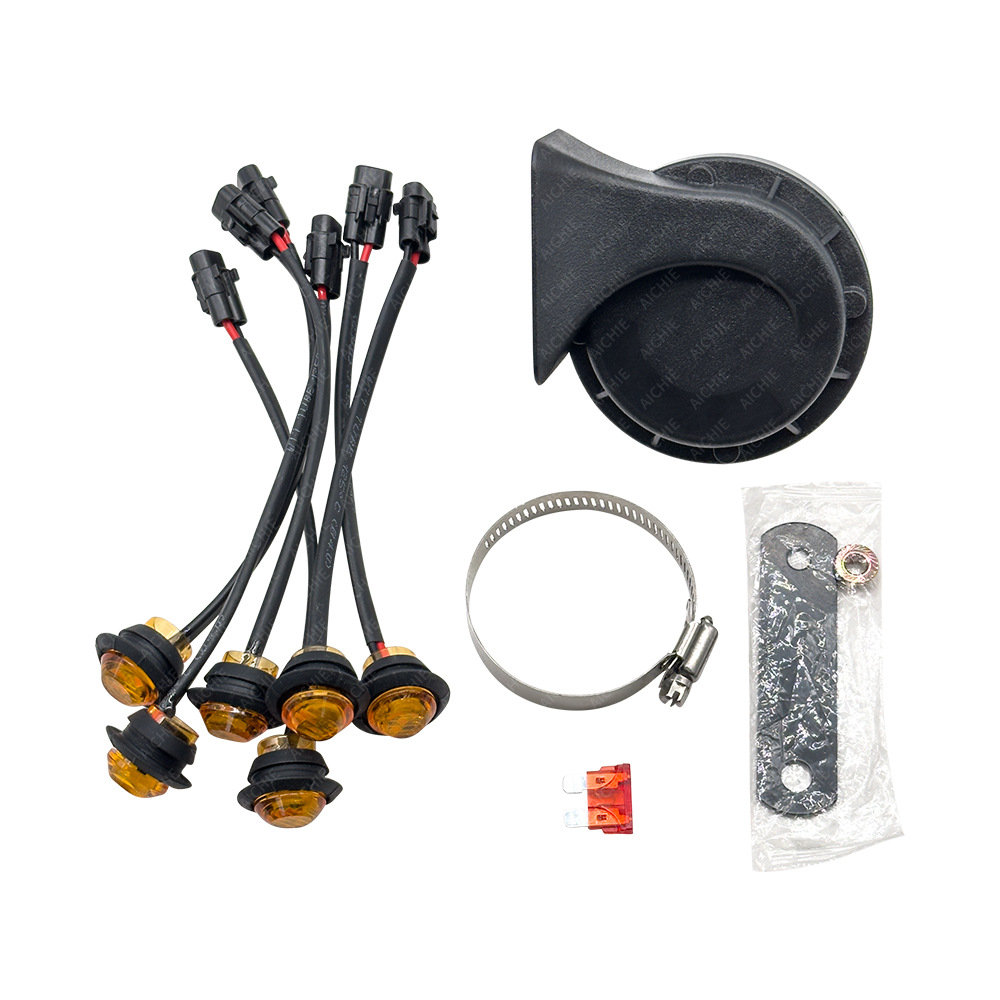 定制摩托车/ATV沙滩车LED转向灯连接线12V双音蜗牛改装喇叭线束