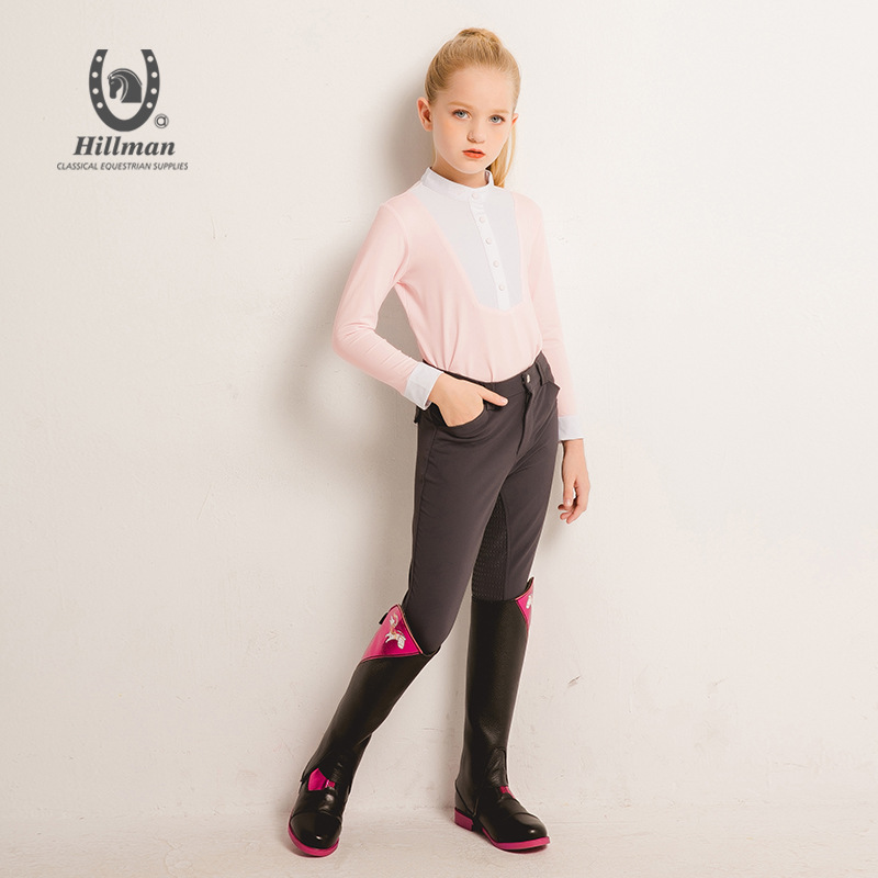 115儿童马靴儿童马术短靴小孩骑马靴防滑马靴儿童马术马靴